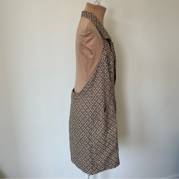 Free People Louie Blazer Halter Ivory Combo Printed Cotton Mini Dress NWT Size L - Picture 5 of 11